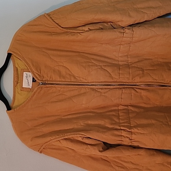 Universal Thread Mustard Yellow Cotton Quilted Lightweight Corduroy Jacket L - Picture 3 of 15